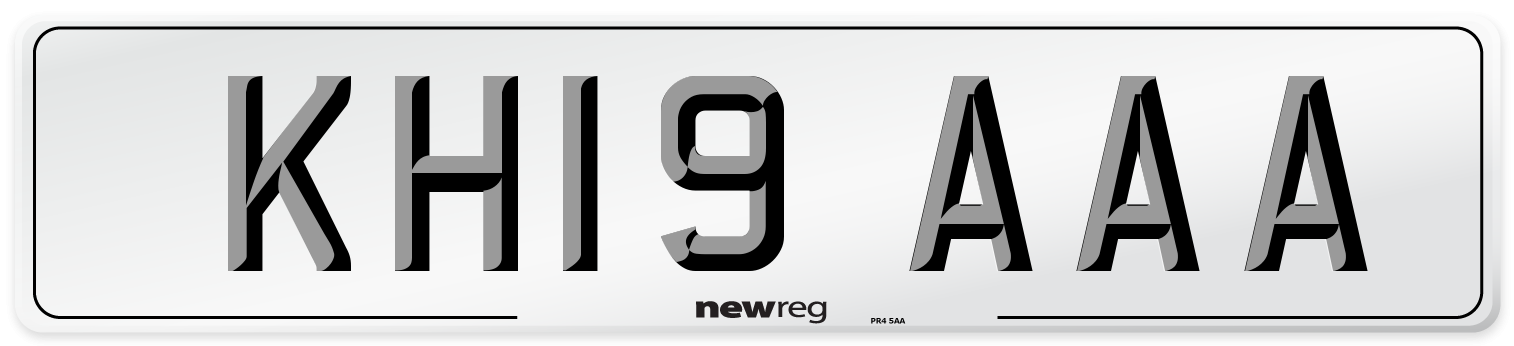 KH19 AAA Number Plate from New Reg